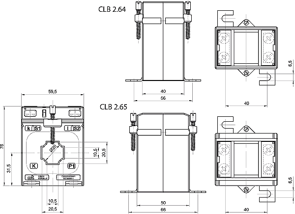 CLB 2.65 150/5A 5VA 0,5S ověřený