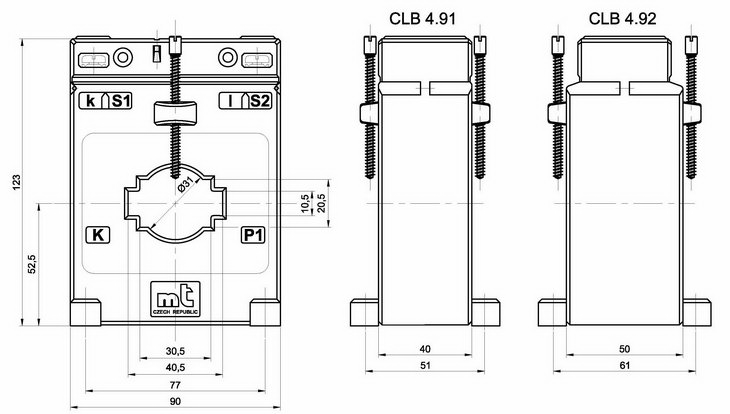 CLB 4.91 300/5A 5VA 0,5S ověřený